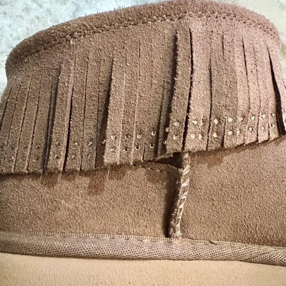 UGG Classic Ultra Mini with decorative trim around the top. - Picture 6 of 14